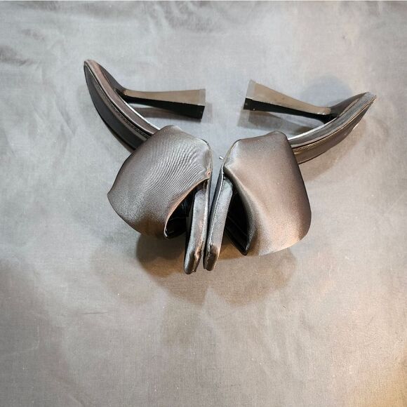 BRAND NEW FOREVER 21 SQUARE TOE SATIN THICK STRAP WOMEN'S SANDAL - Picture 7 of 15